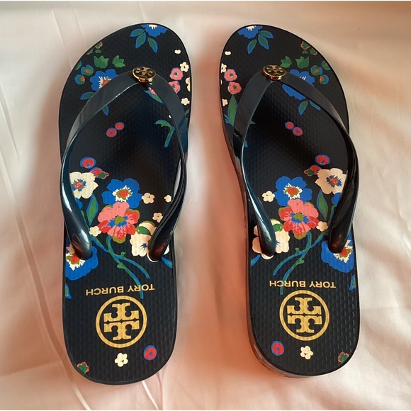 Tory Burch Shoes - Tory Burch wedge sandals. Size 11